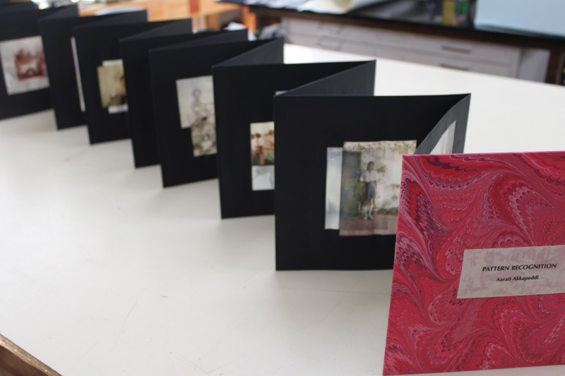 The images in the photo album are transparent so that light can shine through them