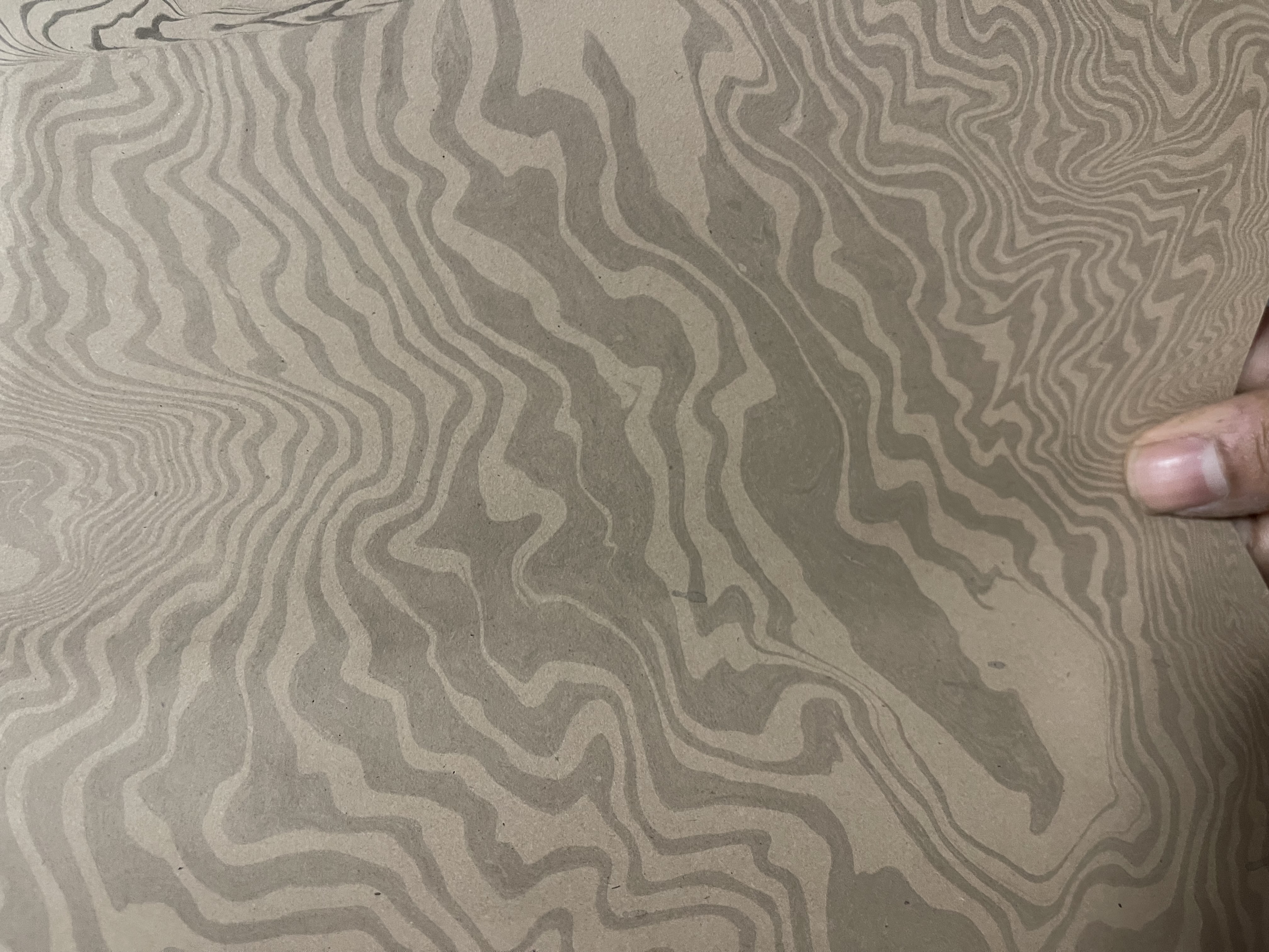 Wood-like patterns made with ink